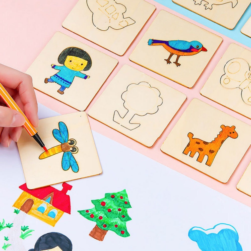 20 Peças Montessori para desenhar