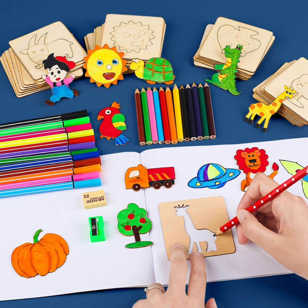 20 Peças Montessori para desenhar